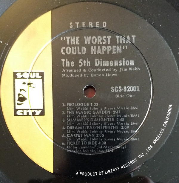 The Fifth Dimension : The Worst That Could Happen (Formerly "The Magic Garden") (LP, Album)