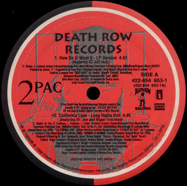 2Pac : How Do U Want It (12")
