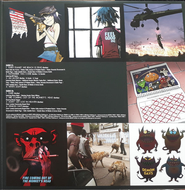 Gorillaz : Demon Days (2xLP, Album, RE, RM, RP)