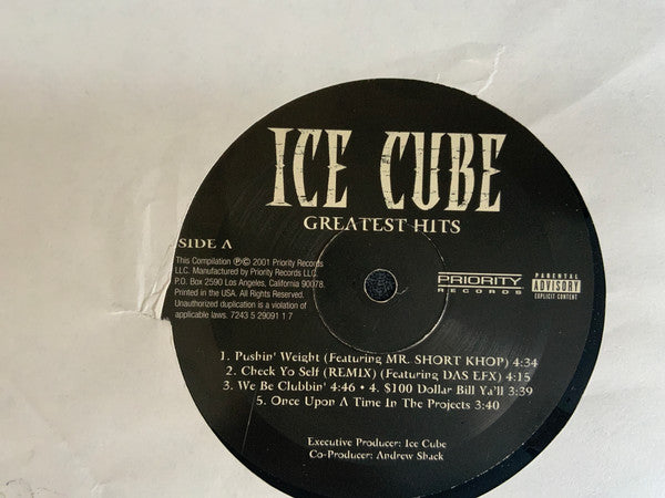 Ice Cube : Greatest Hits (2xLP, Comp)