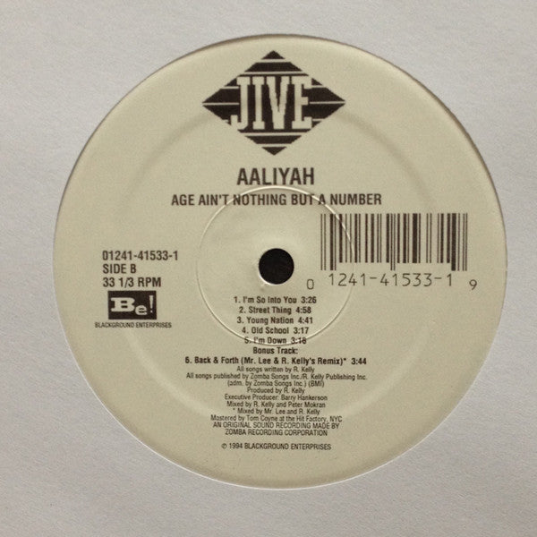 Aaliyah : Age Ain't Nothing But A Number (LP, Album)