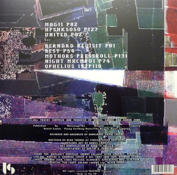 Venetian Snares x Daniel Lanois : Venetian Snares x Daniel Lanois (LP, Album)