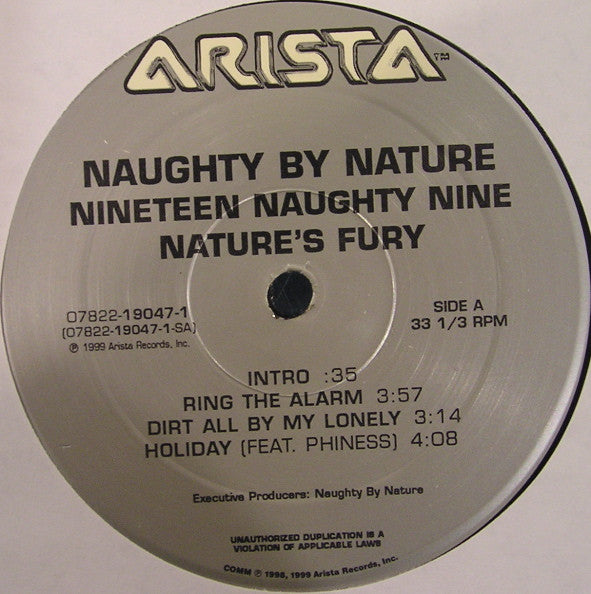 Naughty By Nature : Nineteen Naughty Nine - Nature's Fury (2xLP, Album)