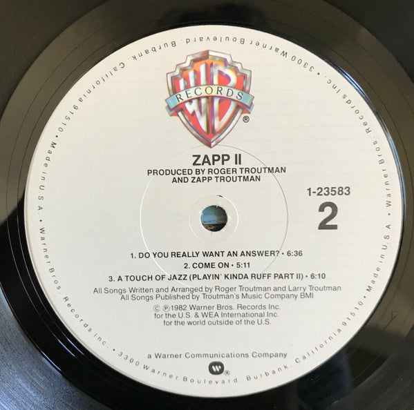Zapp : Zapp II (LP, Album, Win)