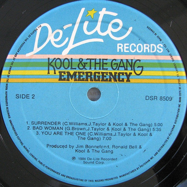 Kool & The Gang : Emergency (LP, Album)