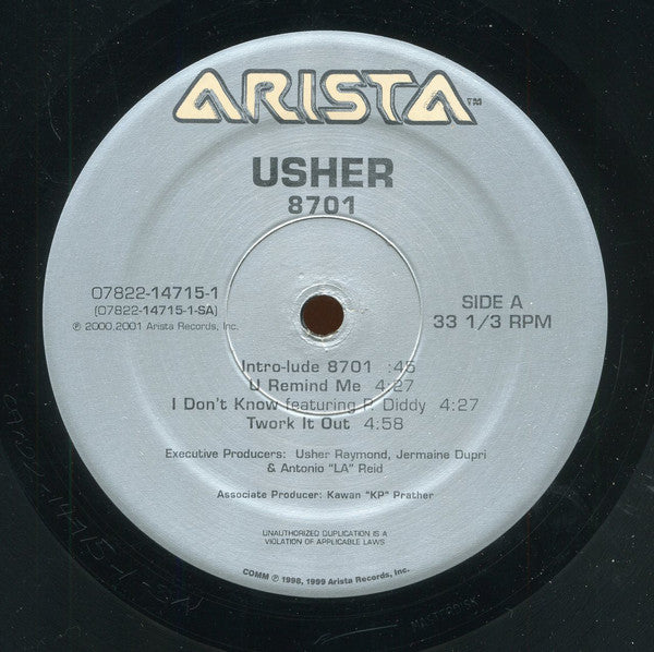 Usher : 8701 (2xLP, Album)