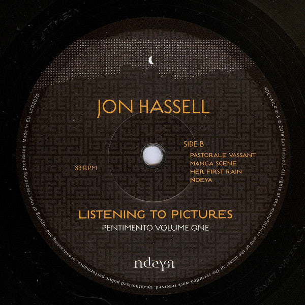 Jon Hassell : Listening To Pictures (Pentimento Volume One) (LP, Album)