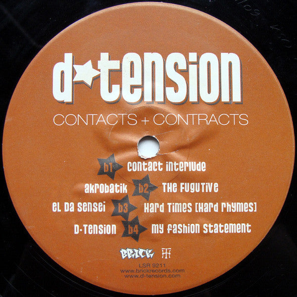 D-Tension (2) : Contacts + Contracts (2xLP, Album)