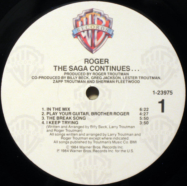 Roger Troutman : The Saga Continues... (LP, Album, Jac)
