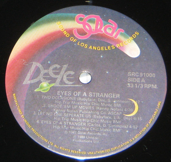 The Deele : Eyes Of A Stranger (LP, Album)