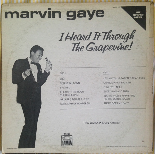 Marvin Gaye : I Heard It Through The Grapevine! (LP, Album, RE)