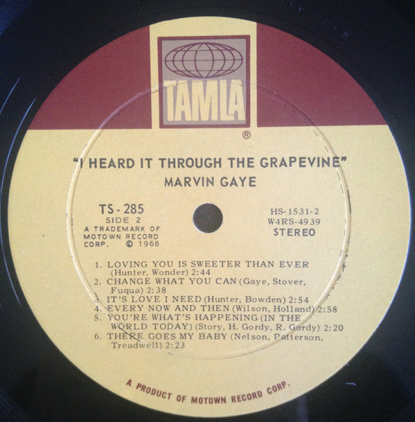 Marvin Gaye : I Heard It Through The Grapevine! (LP, Album, RE)