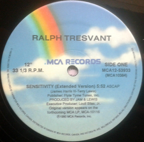 Ralph Tresvant : Sensitivity (12", Single)