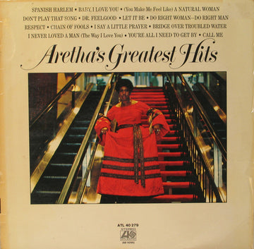 Aretha Franklin : Aretha's Greatest Hits (LP, Comp, RE)