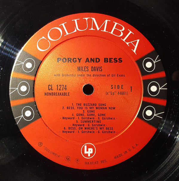 Miles Davis : Porgy And Bess (LP, Album, Mono, Ter)