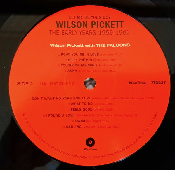 Wilson Pickett : Let Me Be Your Boy - The Early Years, 1959-1962 (LP, Comp)