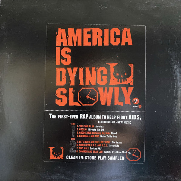 Various : America Is Dying Slowly (LP, Promo, Smplr, Red)