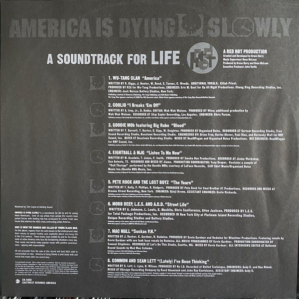 Various : America Is Dying Slowly (LP, Promo, Smplr, Red)