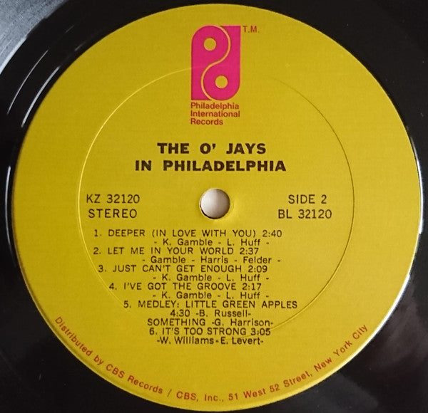 The O'Jays : In Philadelphia (LP, Album, RE, Ter)