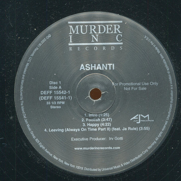 Ashanti : Ashanti (2xLP, Album, Promo)