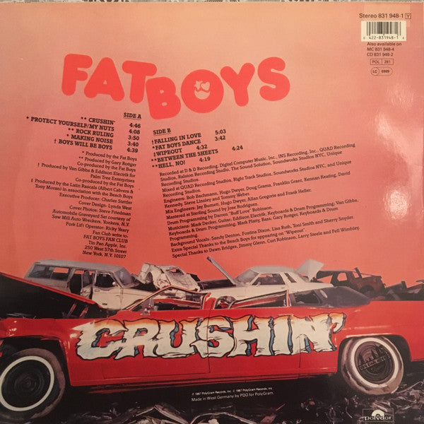 Fat Boys : Crushin' (LP, Album)