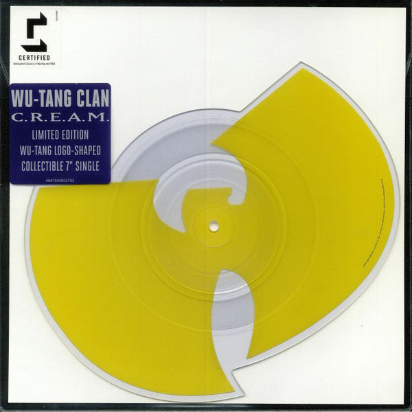 Wu-Tang Clan : C.R.E.A.M. (Cash Rules Everything Around Me) (7", Shape, Single, Ltd, Pic, RP, Die)
