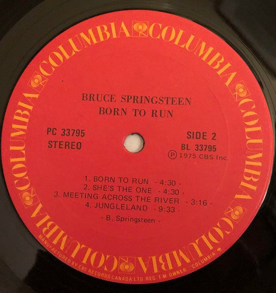 Bruce Springsteen : Born To Run (LP, Album, RE, Gat)