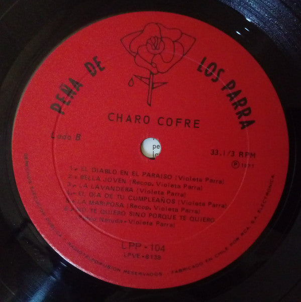 Charo Cofré : Charo Cofré (LP, Album, Promo, Red)