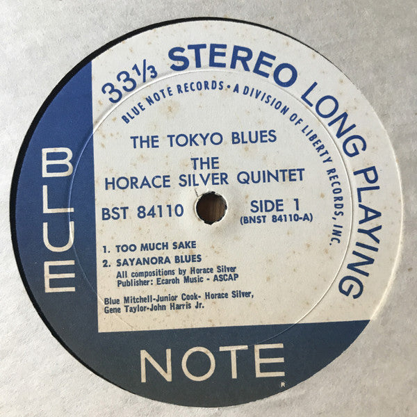 The Horace Silver Quintet : The Tokyo Blues (LP, Album, RE)