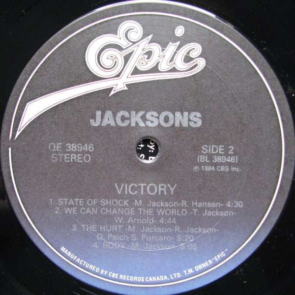 The Jacksons : Victory (LP, Album, Gat)