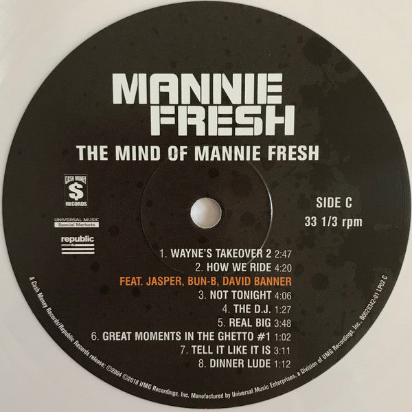 Mannie Fresh : The Mind Of Mannie Fresh (2xLP, Album, Club, Ltd, Num, RE, Whi)