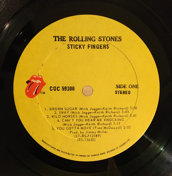 The Rolling Stones : Sticky Fingers (LP, Album, sma)