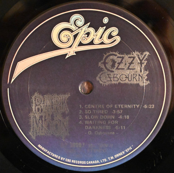 Ozzy Osbourne : Bark At The Moon (LP, Album)