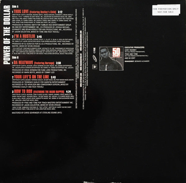 50 Cent : Power Of The Dollar (12", EP)