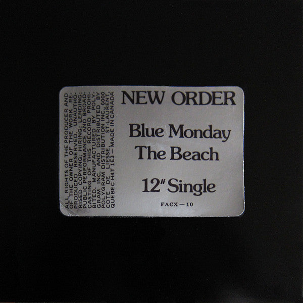 New Order : Blue Monday (12", Single)