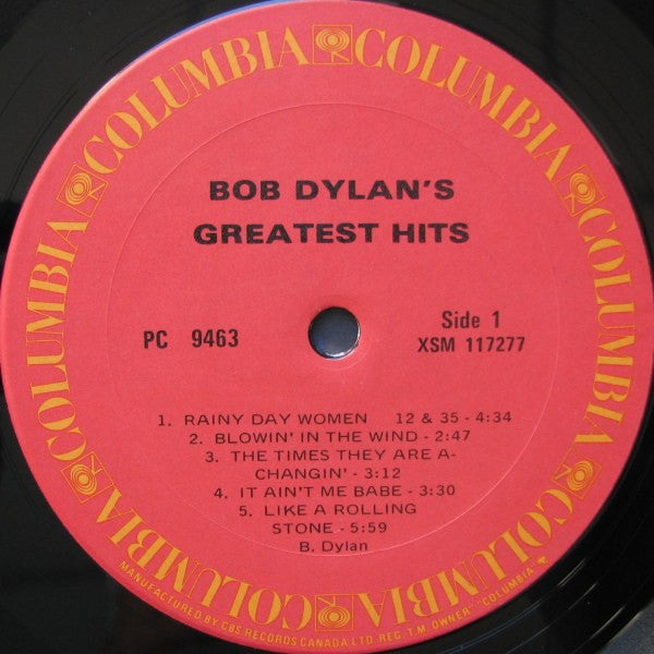 Bob Dylan : Bob Dylan's Greatest Hits (LP, Comp, RE)