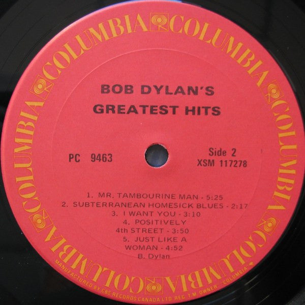 Bob Dylan : Bob Dylan's Greatest Hits (LP, Comp, RE)