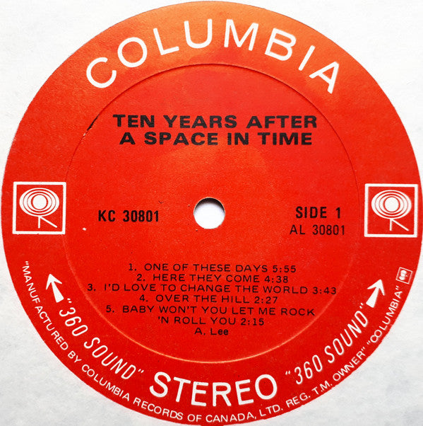 Ten Years After : A Space In Time (LP, Album)