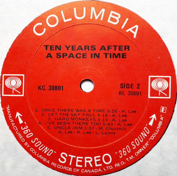 Ten Years After : A Space In Time (LP, Album)