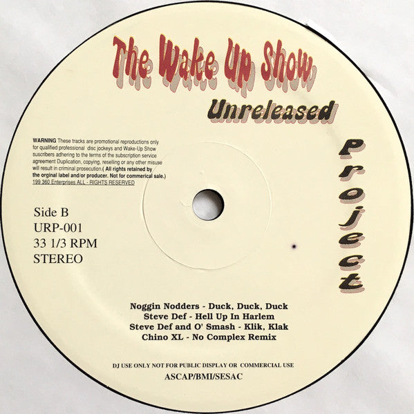 Various : Wake Up Show Unreleased Project (2xLP, Comp, Promo)
