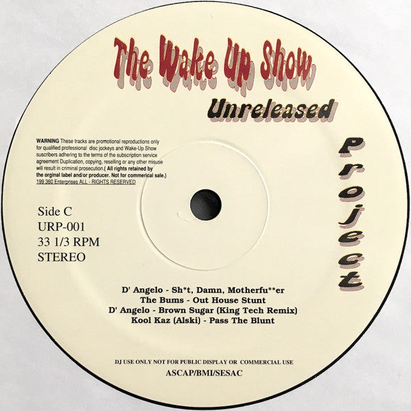 Various : Wake Up Show Unreleased Project (2xLP, Comp, Promo)