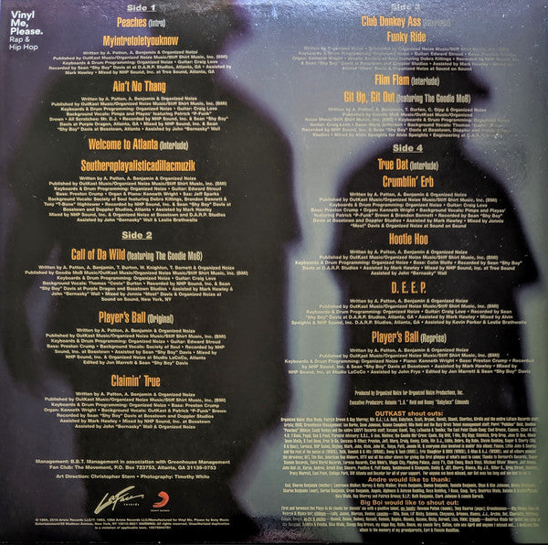 OutKast : Southernplayalisticadillacmuzik (2xLP, Album, Club, RE, RM, Ora)