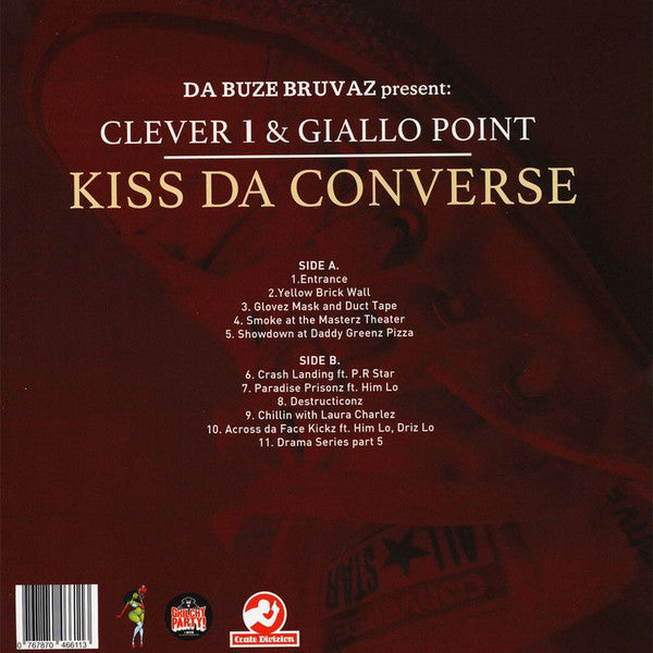 Clever One & Giallo Point : Kiss Da Converse (LP, Album, Ltd, "Bi)