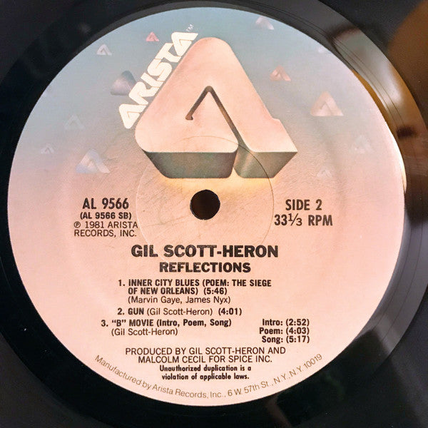 Gil Scott-Heron : Reflections (LP, Album, Mon)