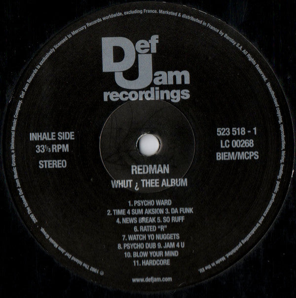 Redman : Whut? Thee Album (LP, Album, Ltd, Num, RE, RM)