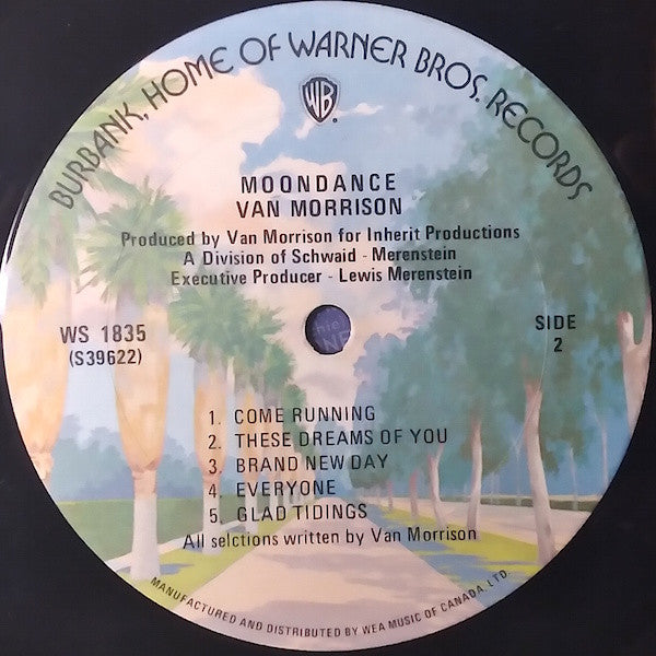 Van Morrison : Moondance (LP, Album, RE, Gat)