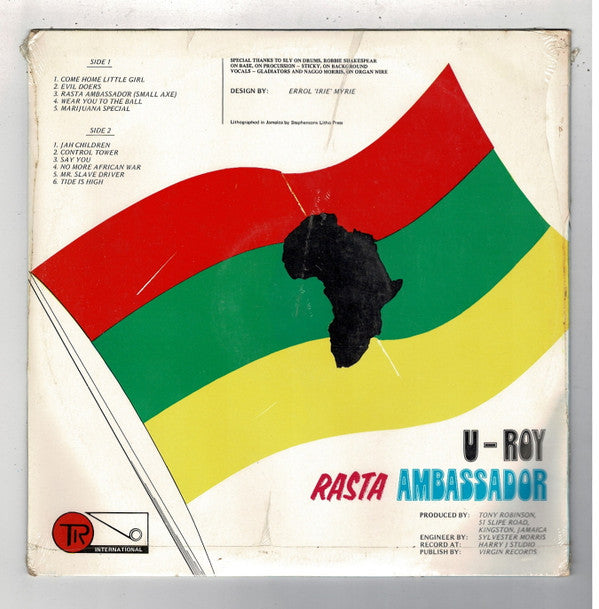 U-Roy : Rasta Ambassador (LP, Album)