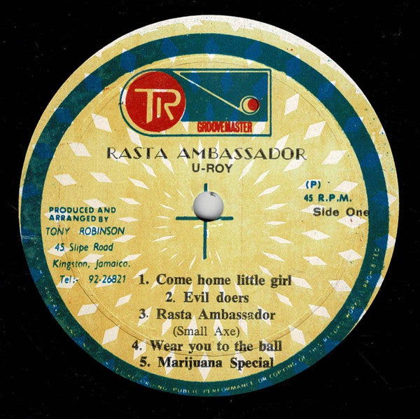 U-Roy : Rasta Ambassador (LP, Album)