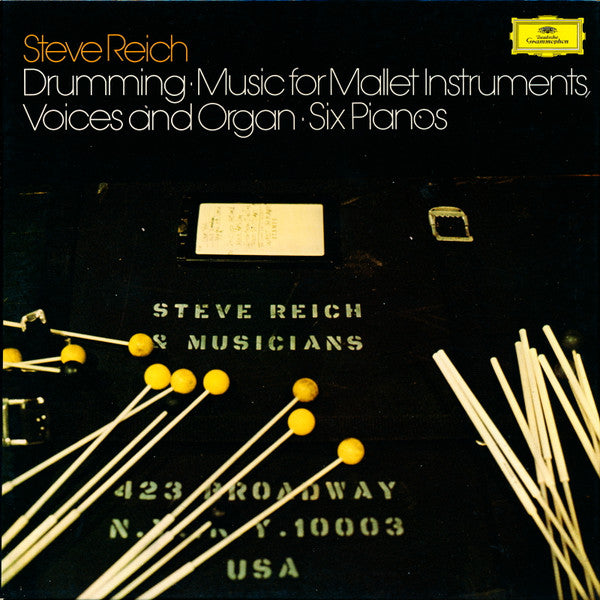 Steve Reich : Drumming / Music For Mallet Instruments, Voices And Organ / Six Pianos (3xLP, RE + Box)