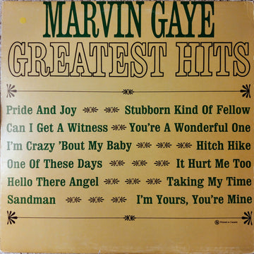 Marvin Gaye : Greatest Hits (LP, Comp, Mono)